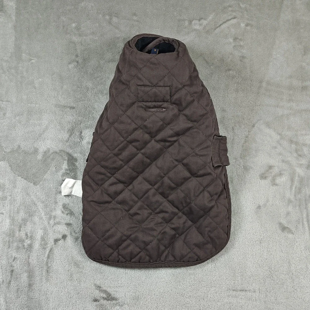 Pendleton Dog Coat Small Black Southwest Yakima Camp Stripe Quilted Fleece Vest